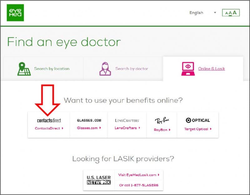 Provider Search EyeMed Vision RMI Education Center